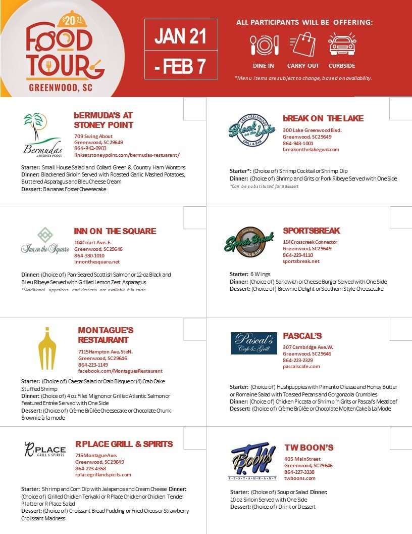 Greenwood Food Tour Ten at the Top