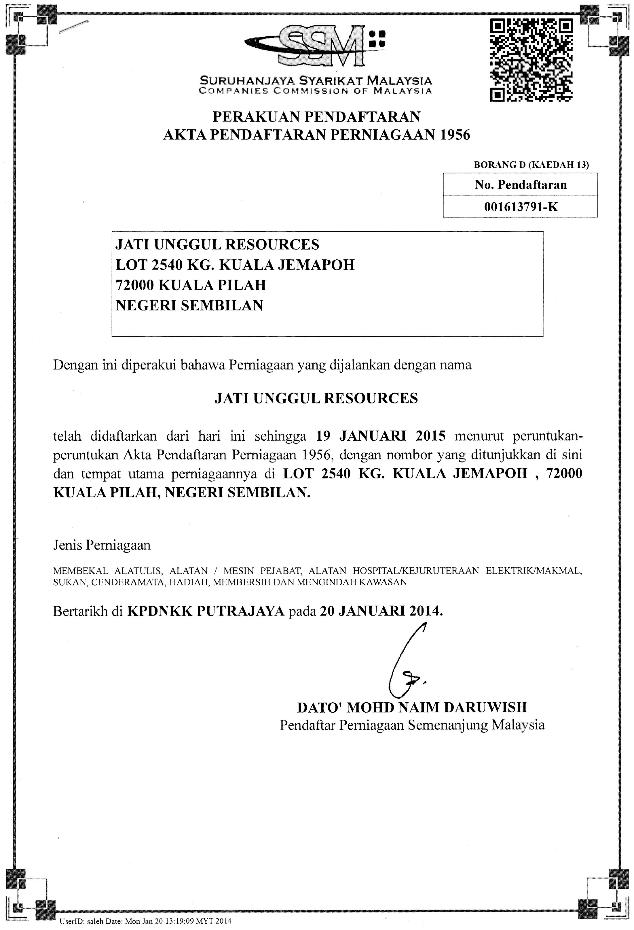 senarai tender kerajaan terkini