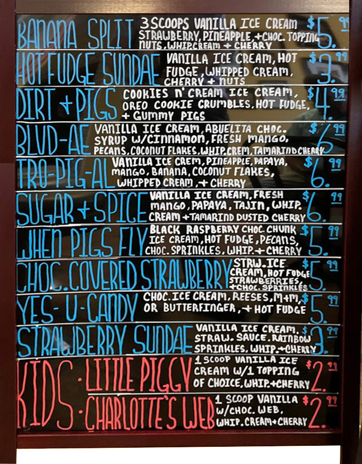 Blvd. Ice Cream Parlor Open Now at Tenderloin Grill! Tenderloin Grill