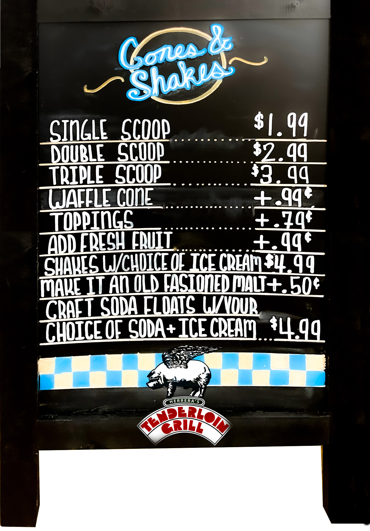 Blvd. Ice Cream Parlor Open Now at Tenderloin Grill! Tenderloin Grill