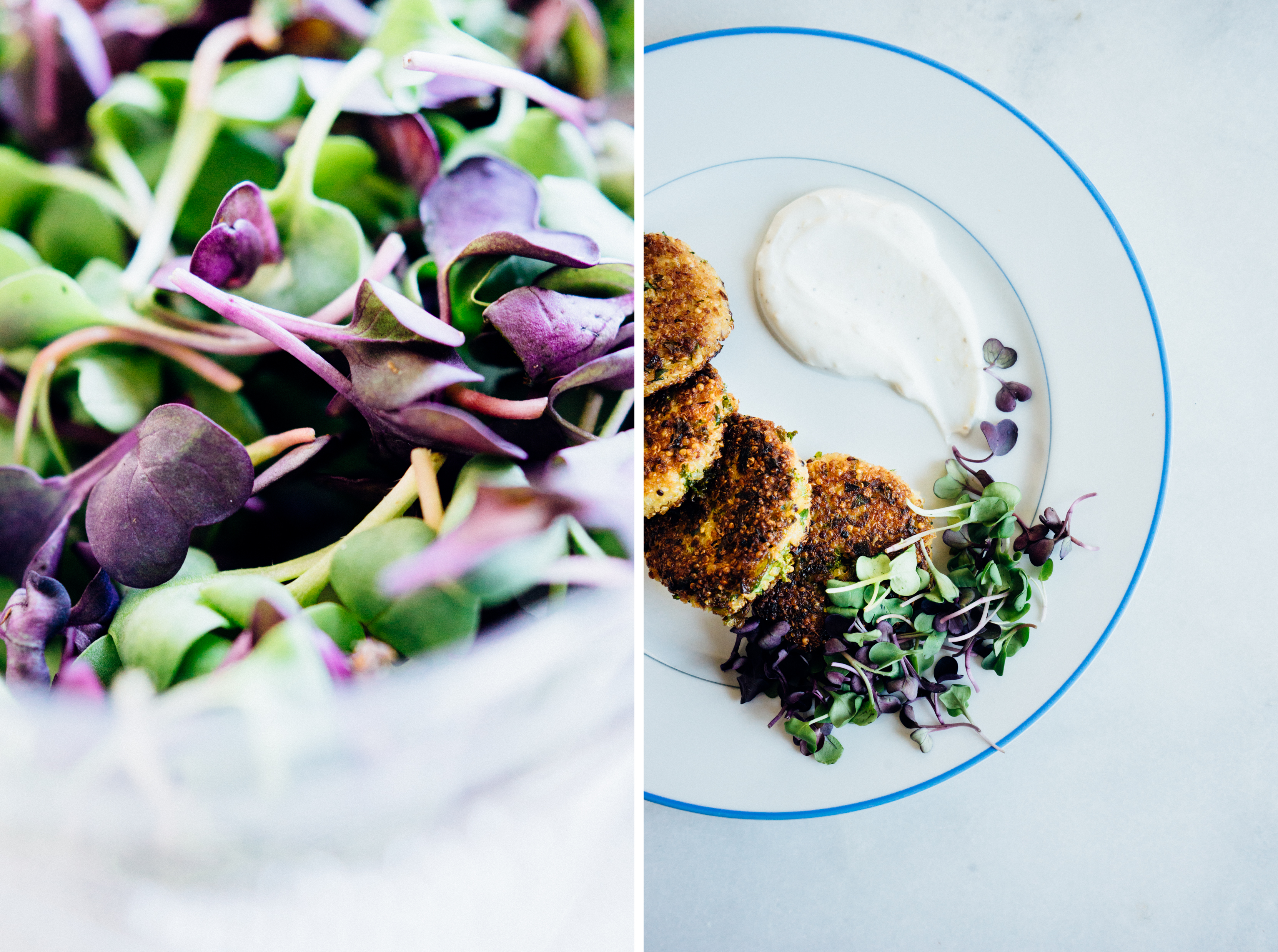 Quinoa Cauliflower and Kale Cakes TENDING the TABLE