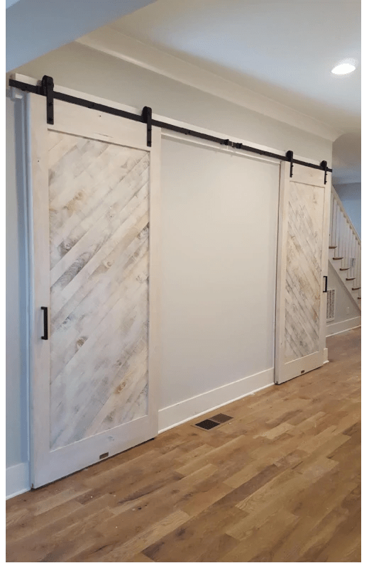 whitewash barn door