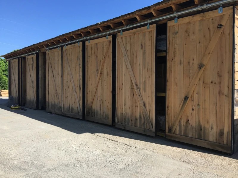 852 Franklin Stone & Patio barn doors * Tennessee Barn Doors