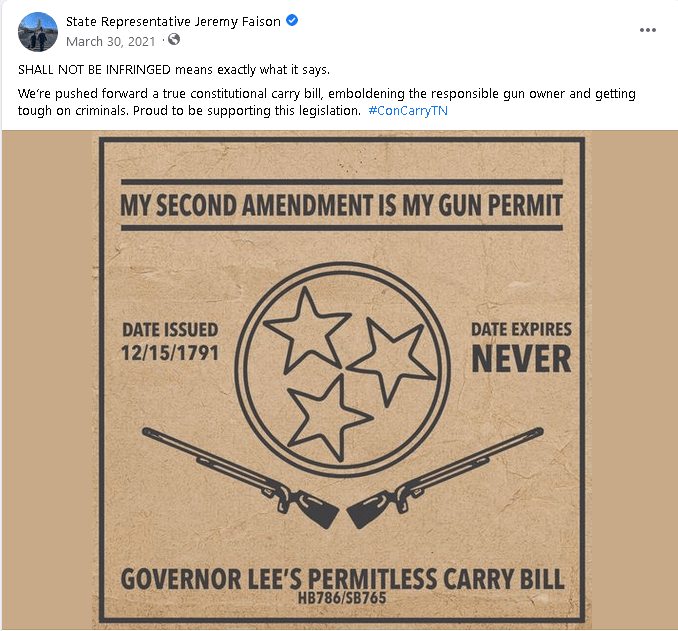 House Republican Jeremy Faison considering supporting gun control