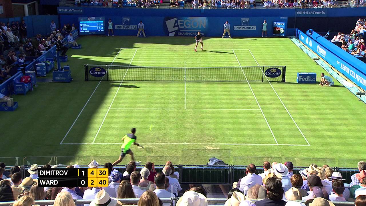 Sharapova on the London underground after seeing Dimitrov playing at