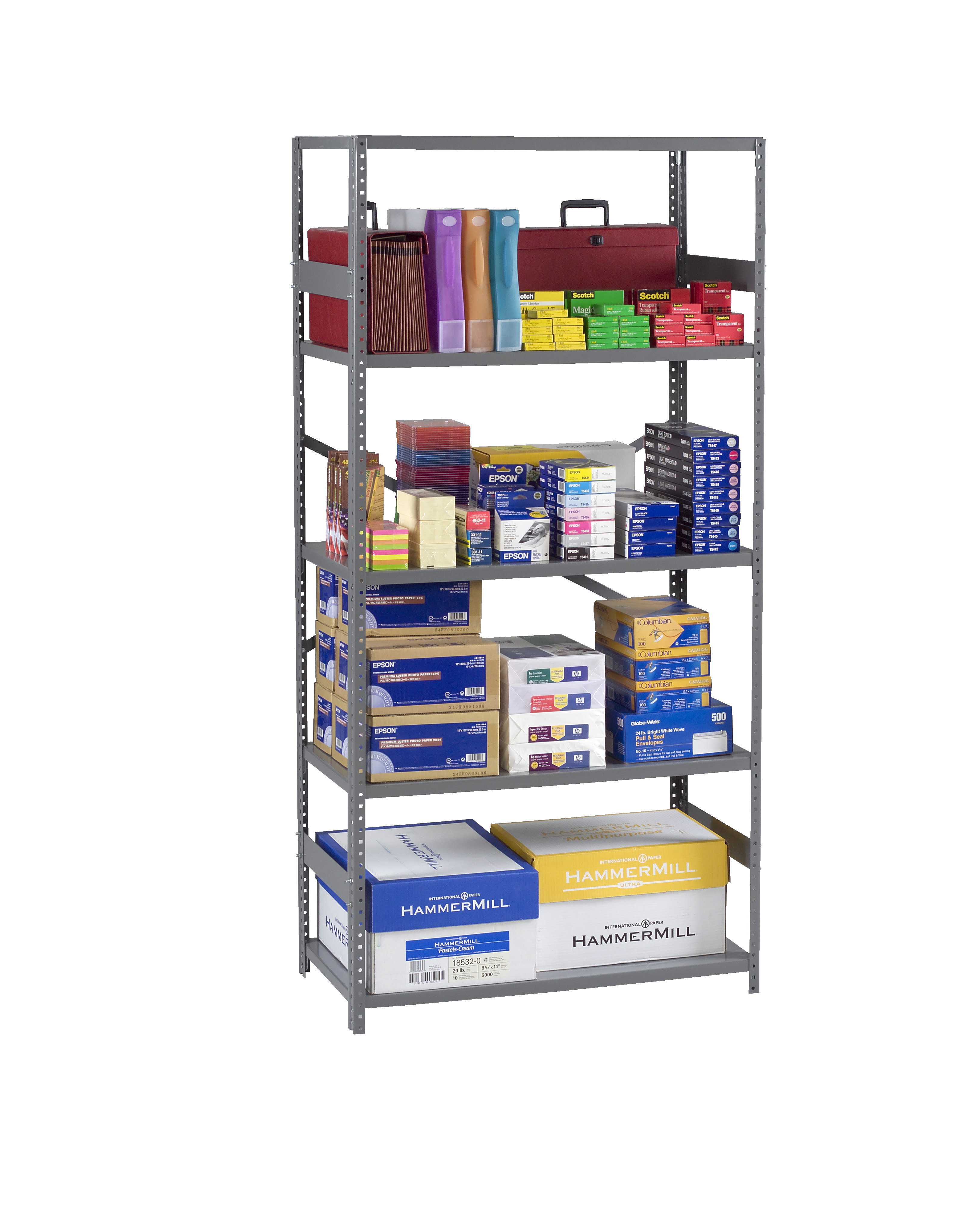 Tennsco Storage Made Easy ESP Open Shelving 12" Deep Unit With 5