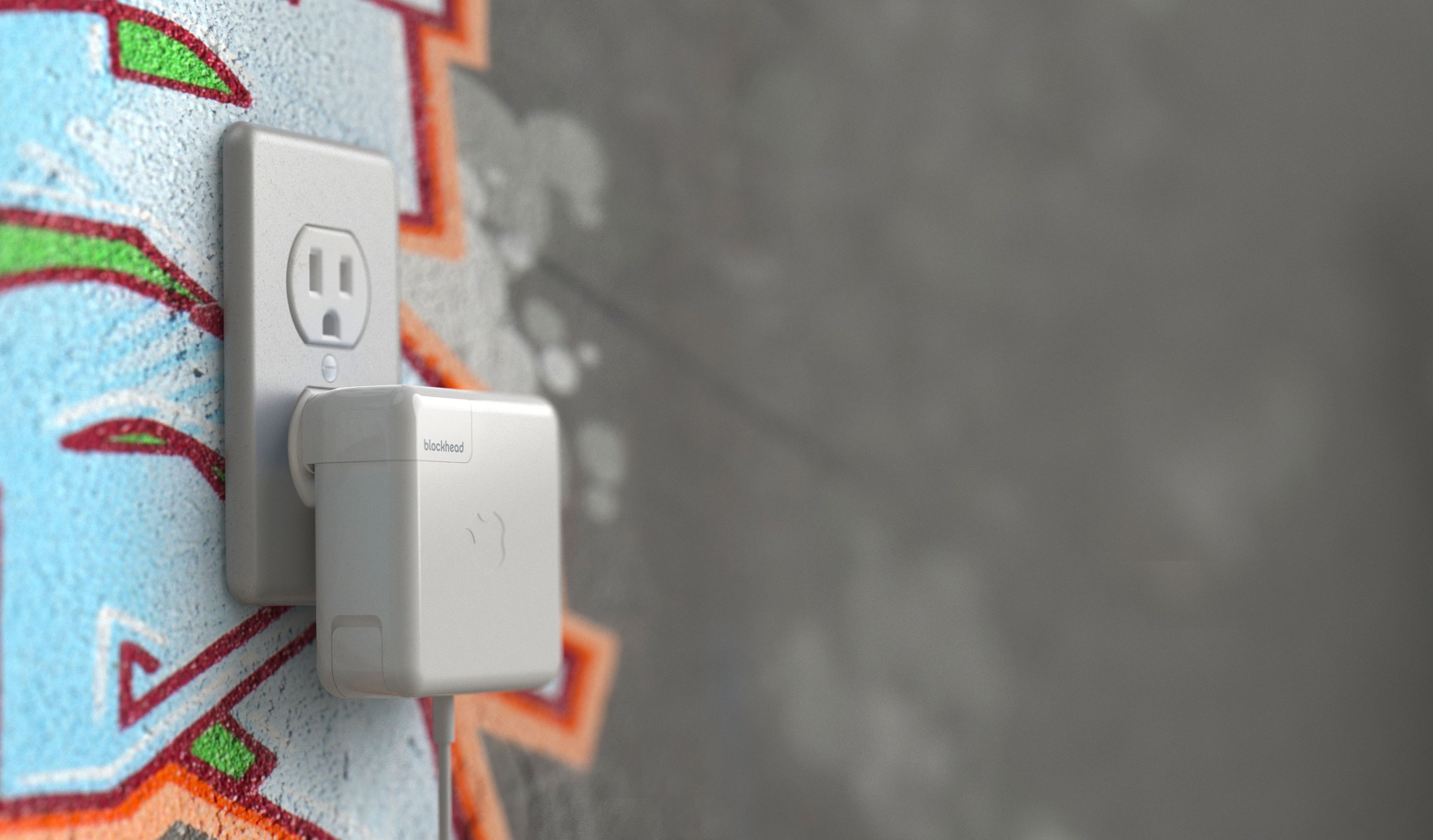 Blockhead Turn your charger so it fits