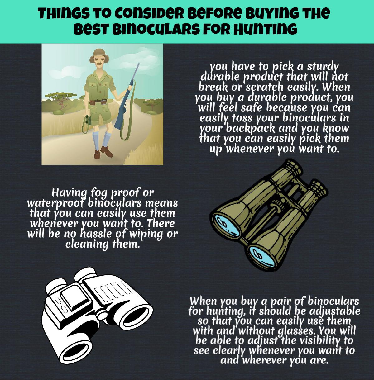 Binoculars for Hunting Buying Guide (infographic) Ten Reviewed