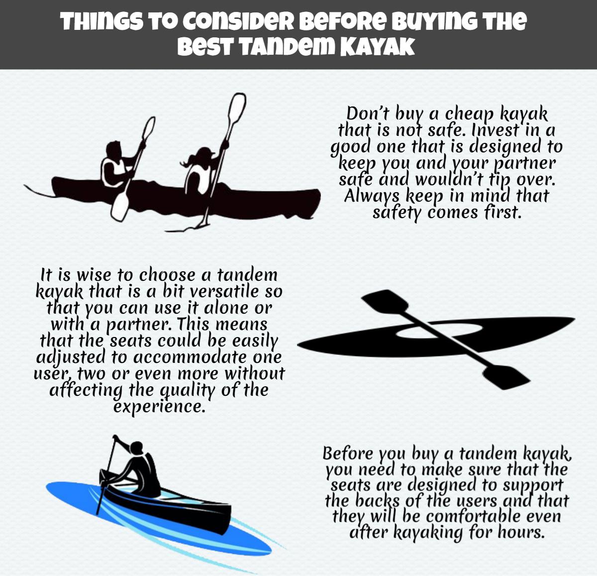 Tandem Kayak Buying Guide (infographic) Ten Reviewed