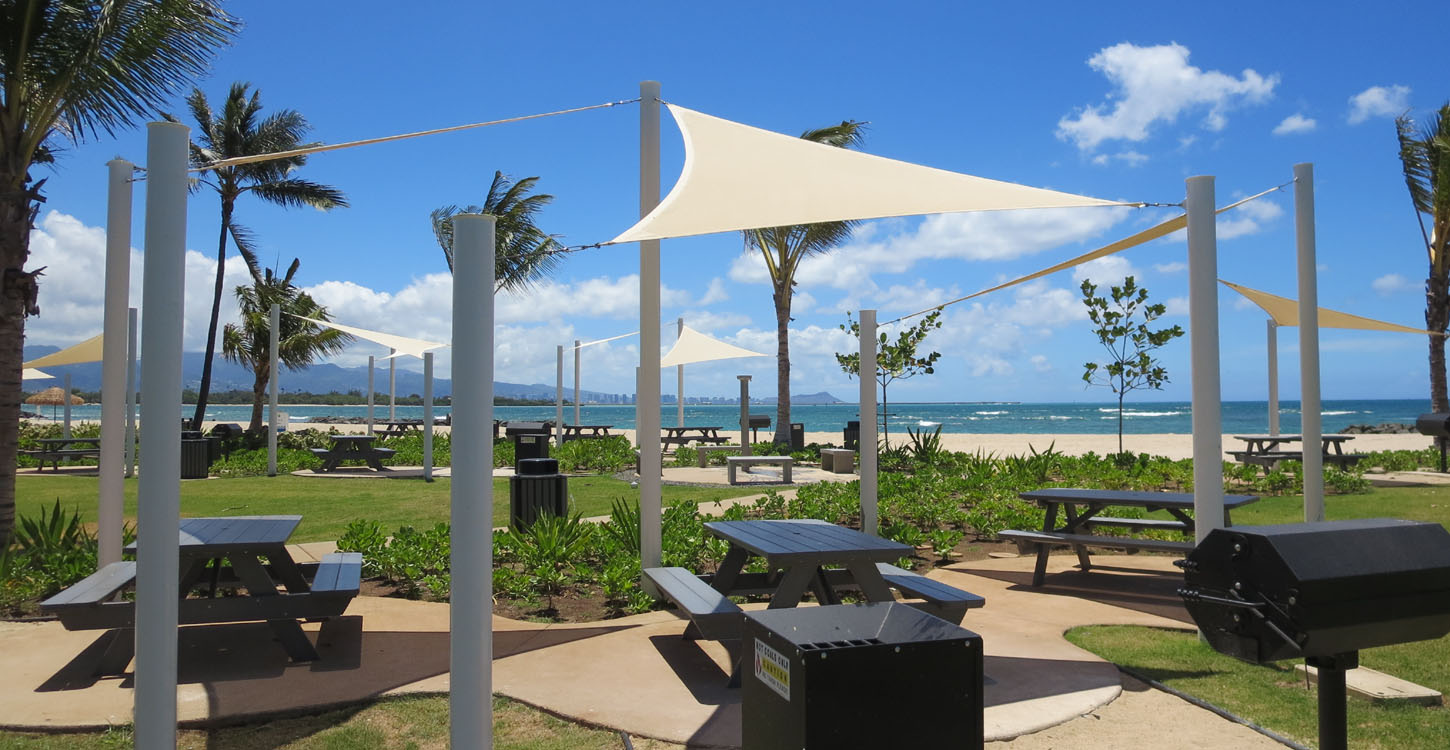 Waterfront Beach Park Ewa Beach, HI Tension Structures