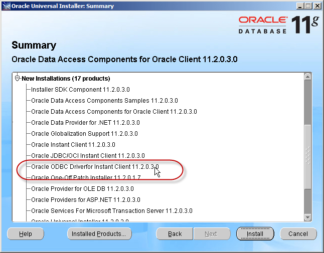 Setting up an Oracle ODBC Driver and Data Source