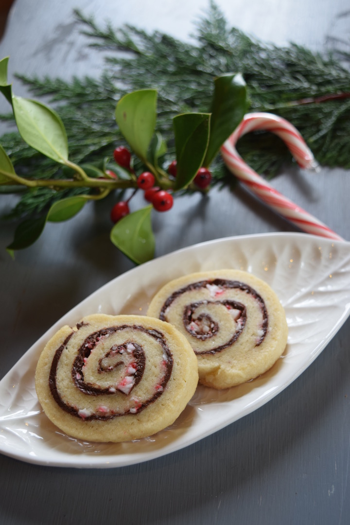 Pretty Christmas Cookies Chocolate Candy Cane Pinwheels