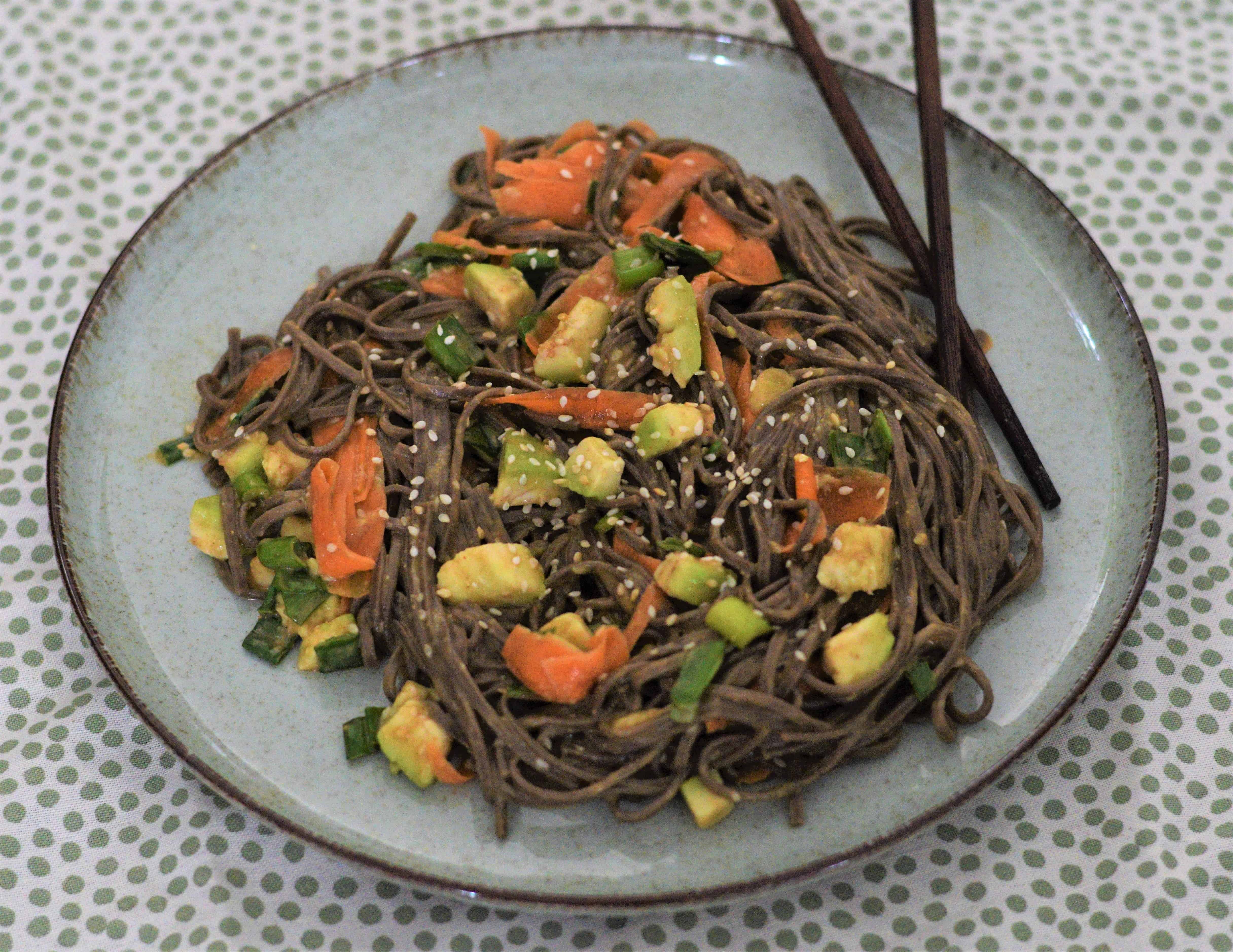 Avocado Peanut Soba Noodles Vegan Easy Recipes Teodora Vegan