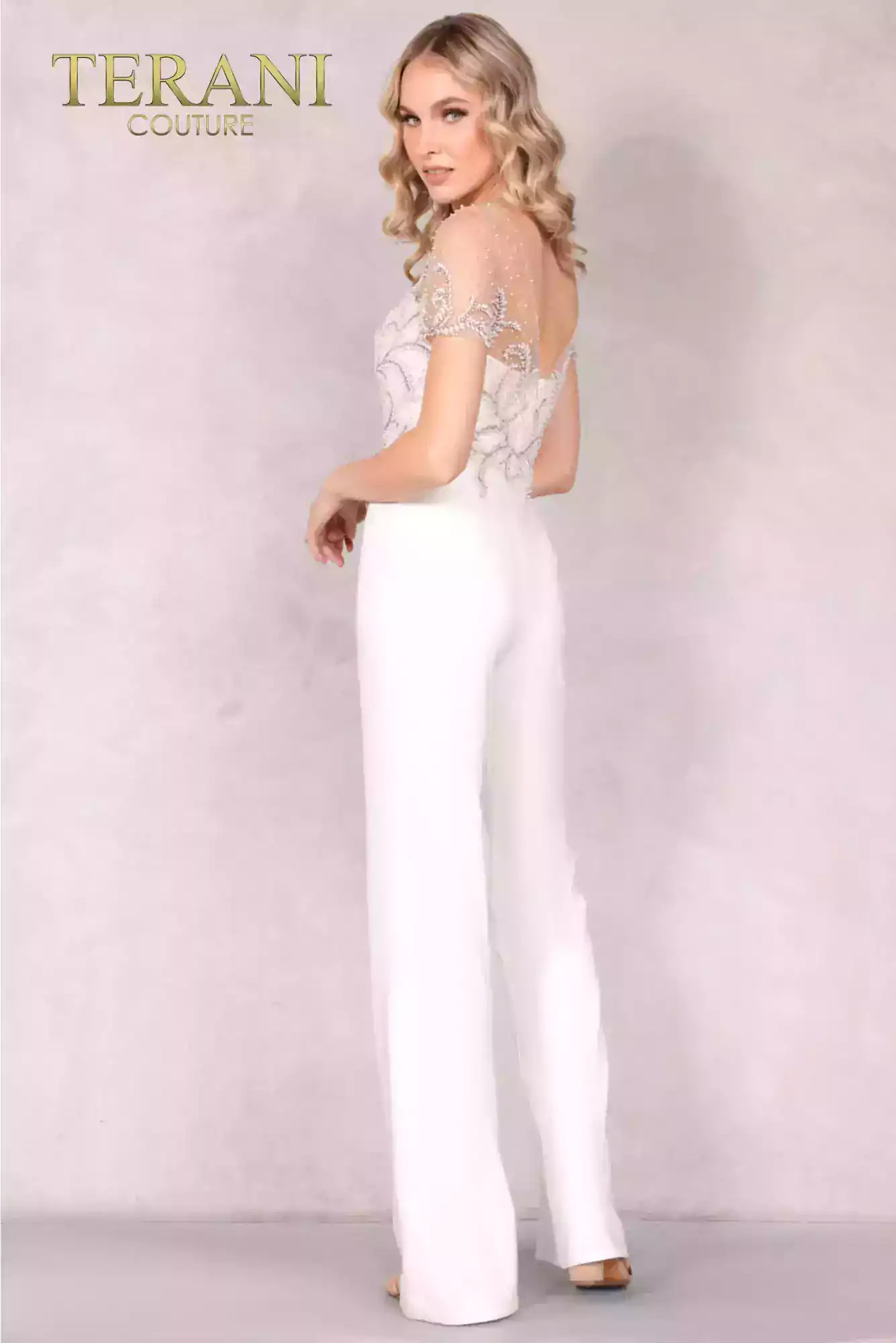 One Piece Evening Dress With Beautiful Embellishments 2027E2940