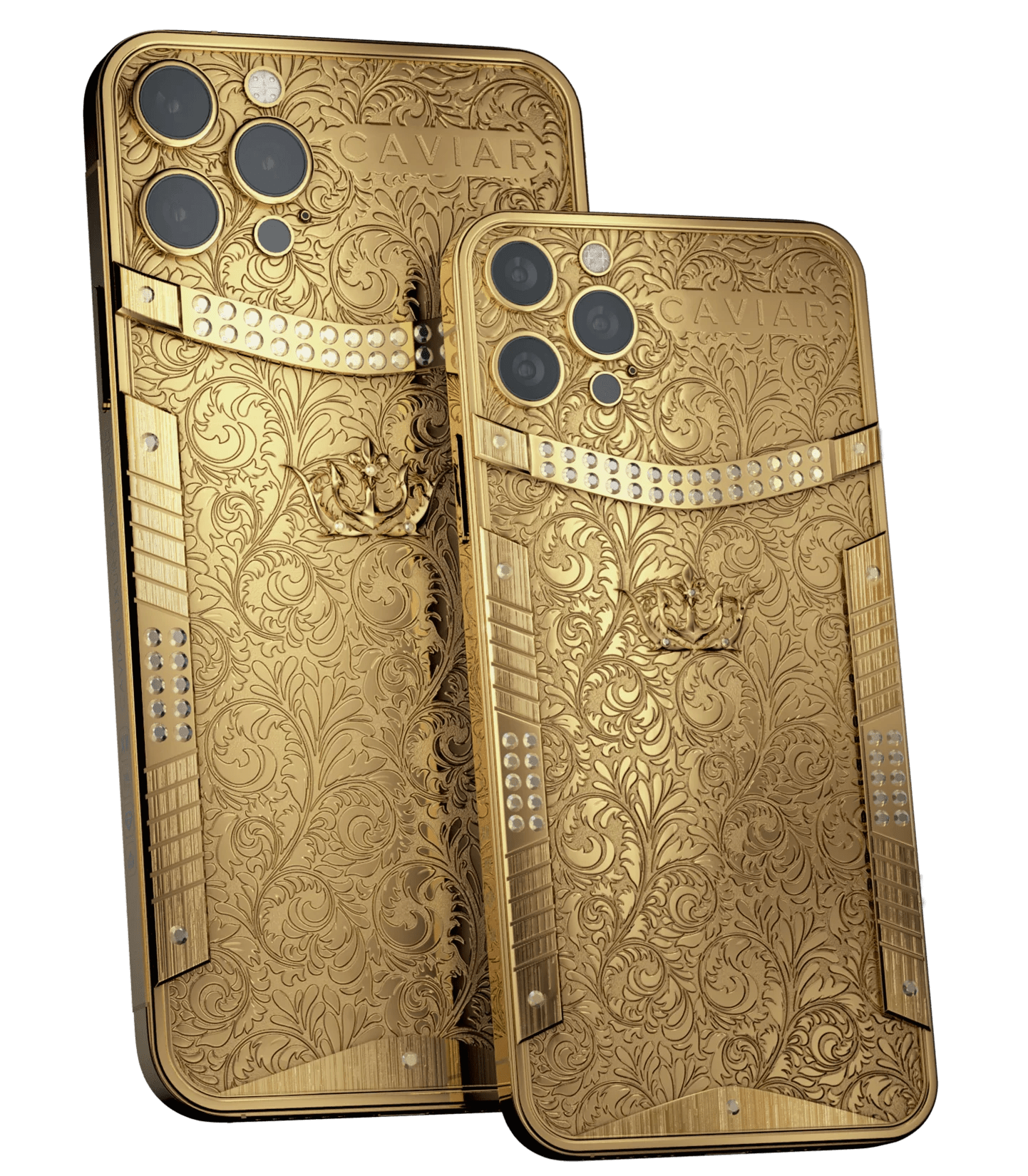 Caviar's Luxury Gold Phones Samsung Galaxy S21 Ultra And iPhone 12 Pro