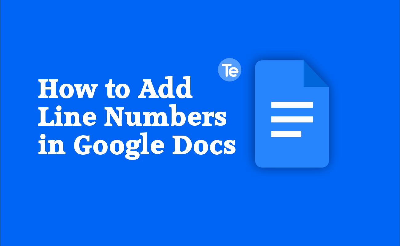 How to Add Line Numbers in Google Docs
