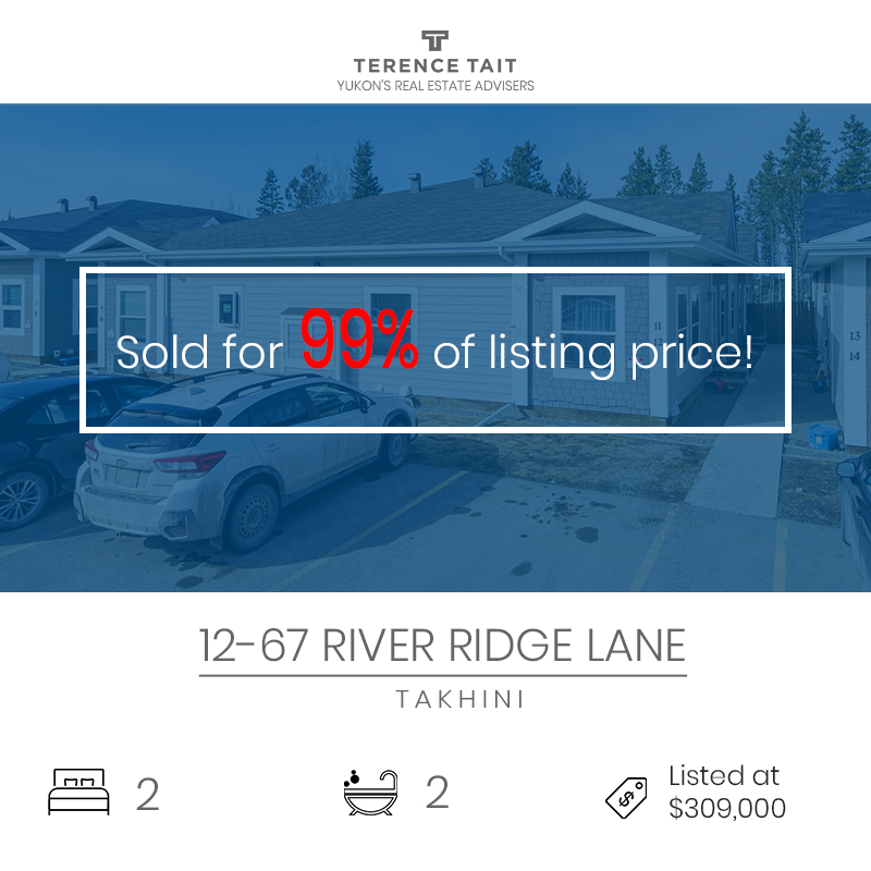 OUR RECENT SALES Terence Tait YUKON'S REAL ESTATE ADVISERS