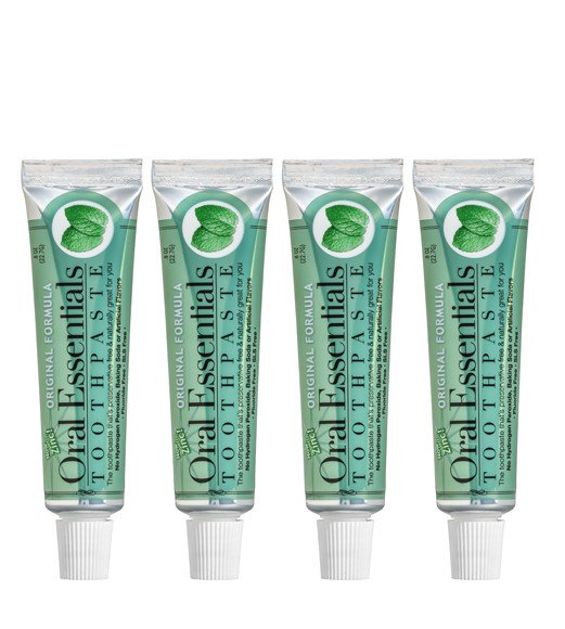 Oral Essentials toothpaste is triclosan and flouridefree Veg Travel