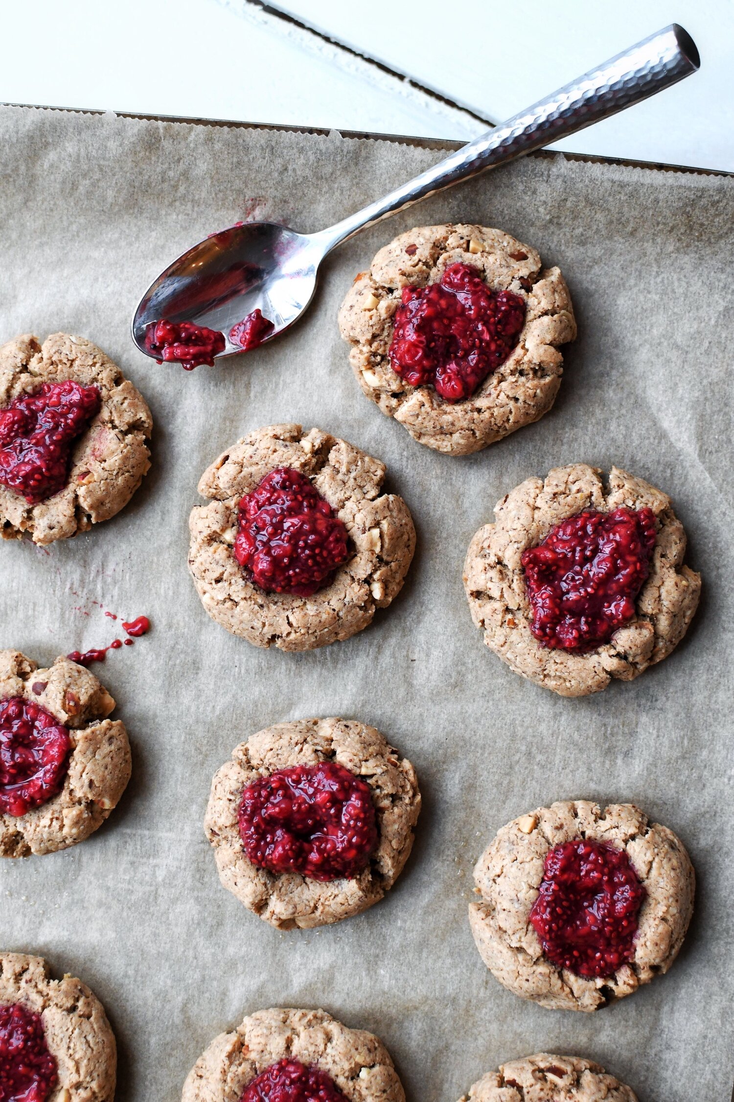 Almond Butter Vegan Thumbprint Cookies TeriAnn Carty