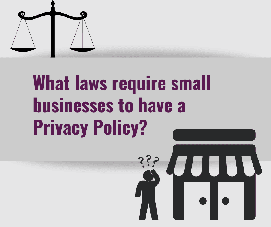What laws require small businesses to have a Privacy Policy?