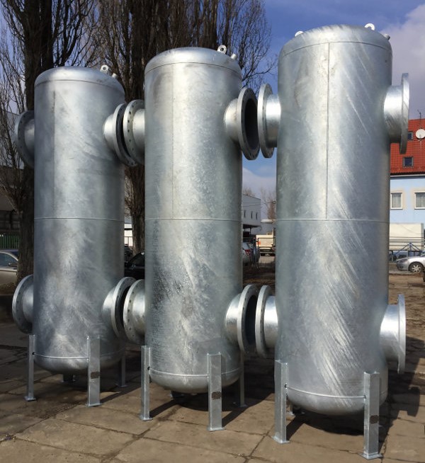 Hydraulic separator and lowloss header TERMEN