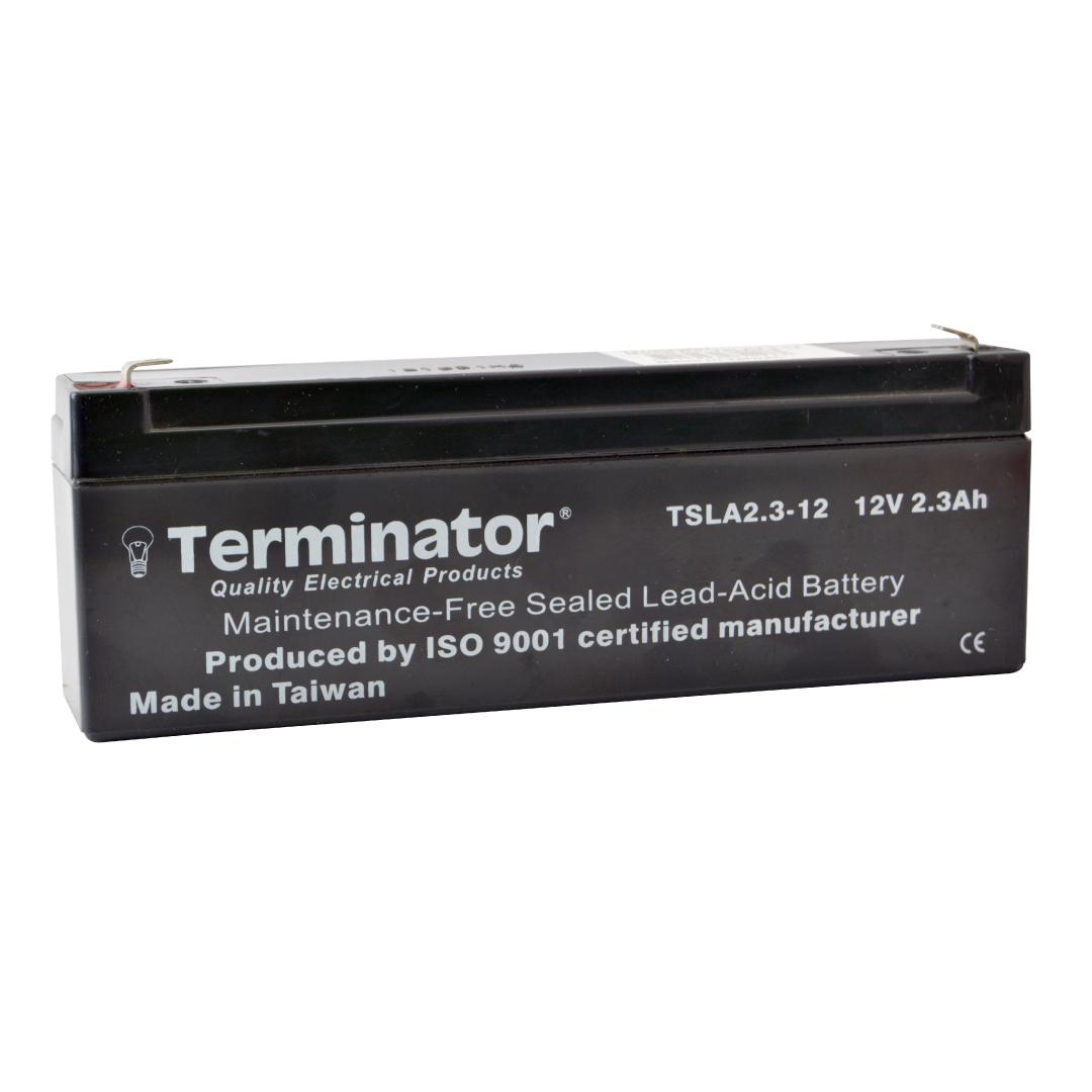 TSLA Battery 12V-2.3 - Terminator Rechargeable sealed lead acid battery
