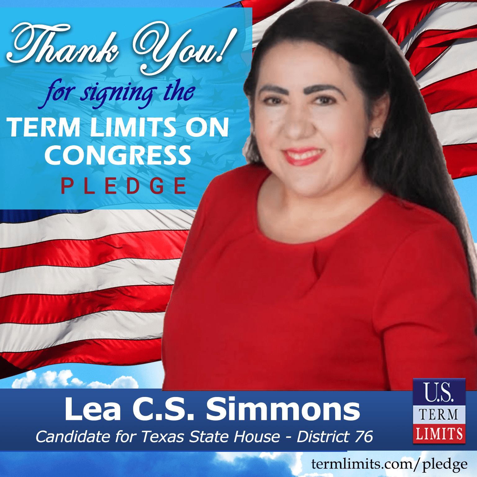 Lea C.S. Simmons Pledges to Support Congressional Term Limits U.S