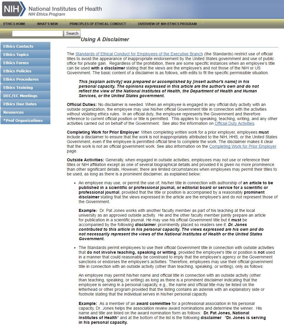 Disclaimer Examples TermsFeed