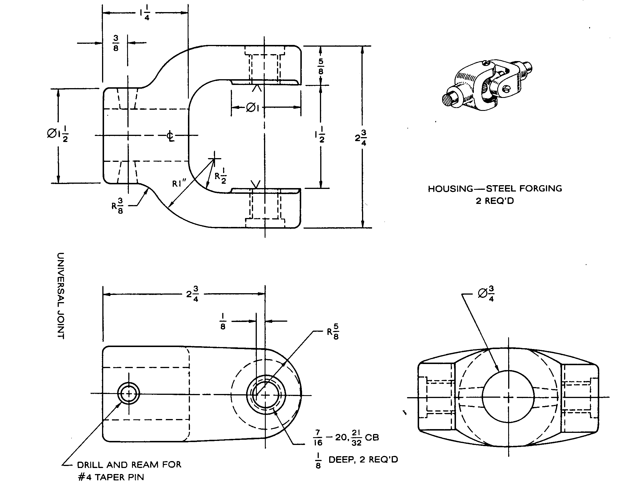 Construct the component shown below. assembly two ofthem together to