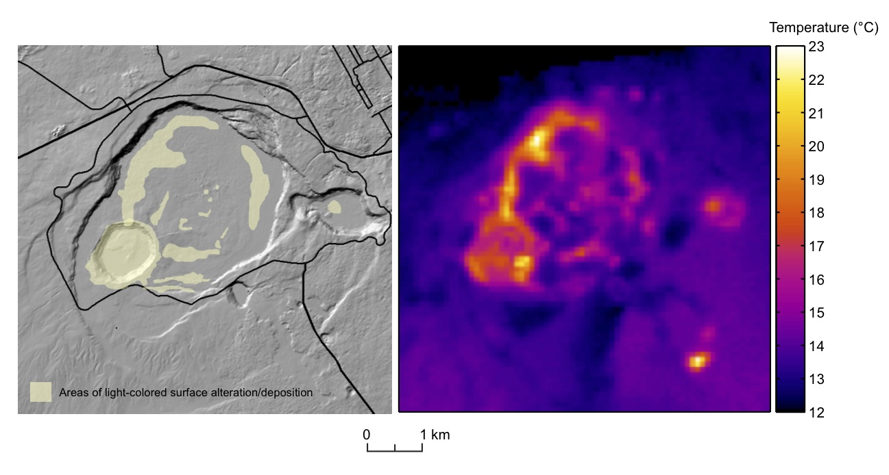 Thermal mapping of Hawaiian volcanoes with ASTER data Terra