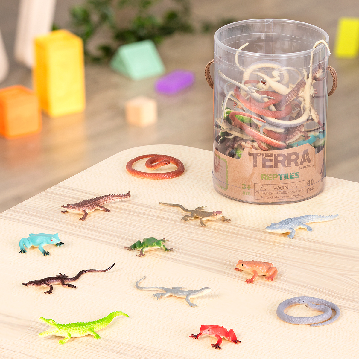 Assorted Miniature Reptiles Small Animal Toys & Toy Sets for Kids