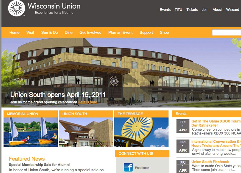 Wisconsin Union unveils new website Terrace Views