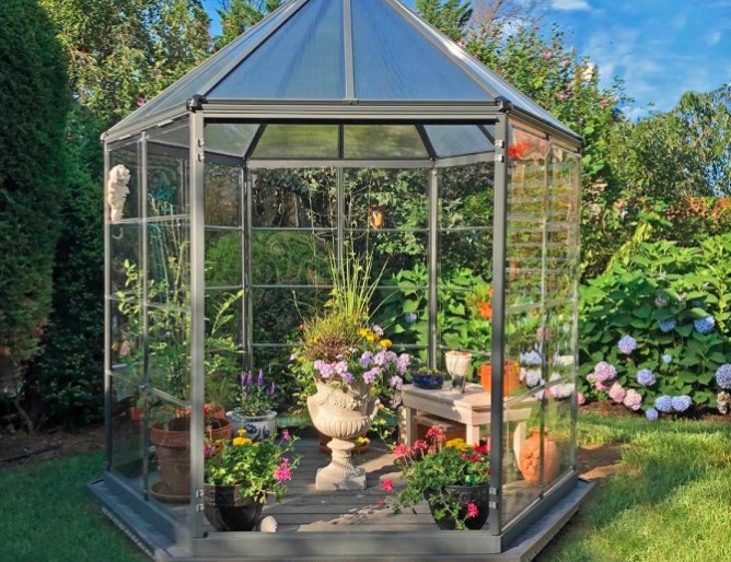 CANOPIA by PALRAM Oasis Hexagonal Backyard Greenhouse Online Exclusive TERRA Greenhouses