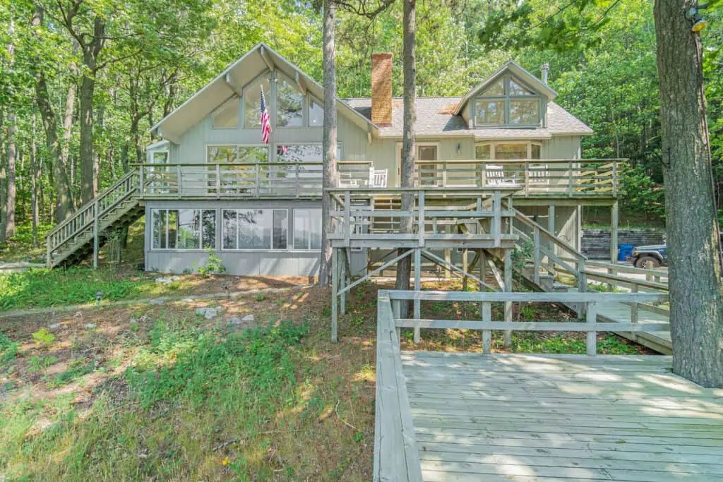 Decked Out Crystal Lake MI Vacation Rental Terra Innovations