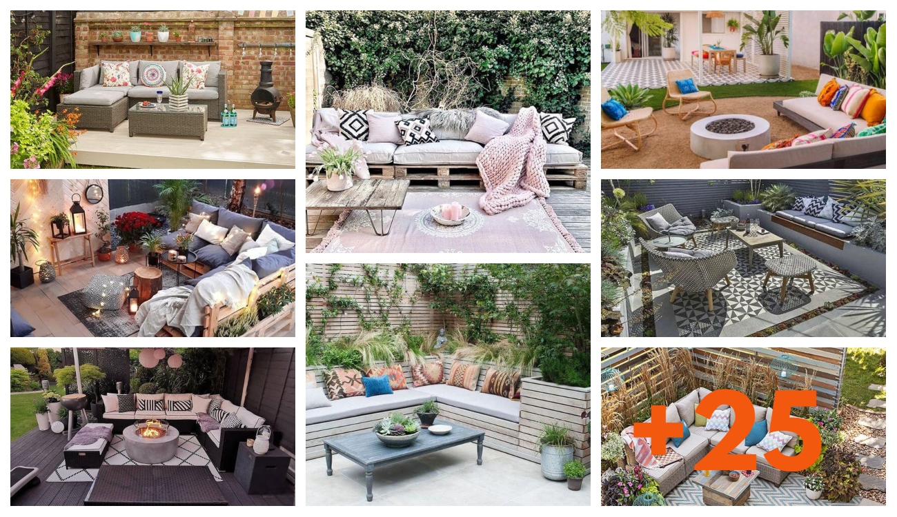 +25 modelos de terrazas de jardín con lindos sofás TERRAZAS CASA