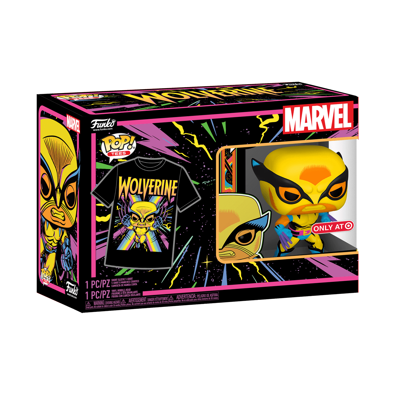 black light marvel pops