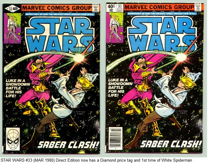 Marvel Whitman Bag 3 Bagged Comics Bronze Age Direct Edition