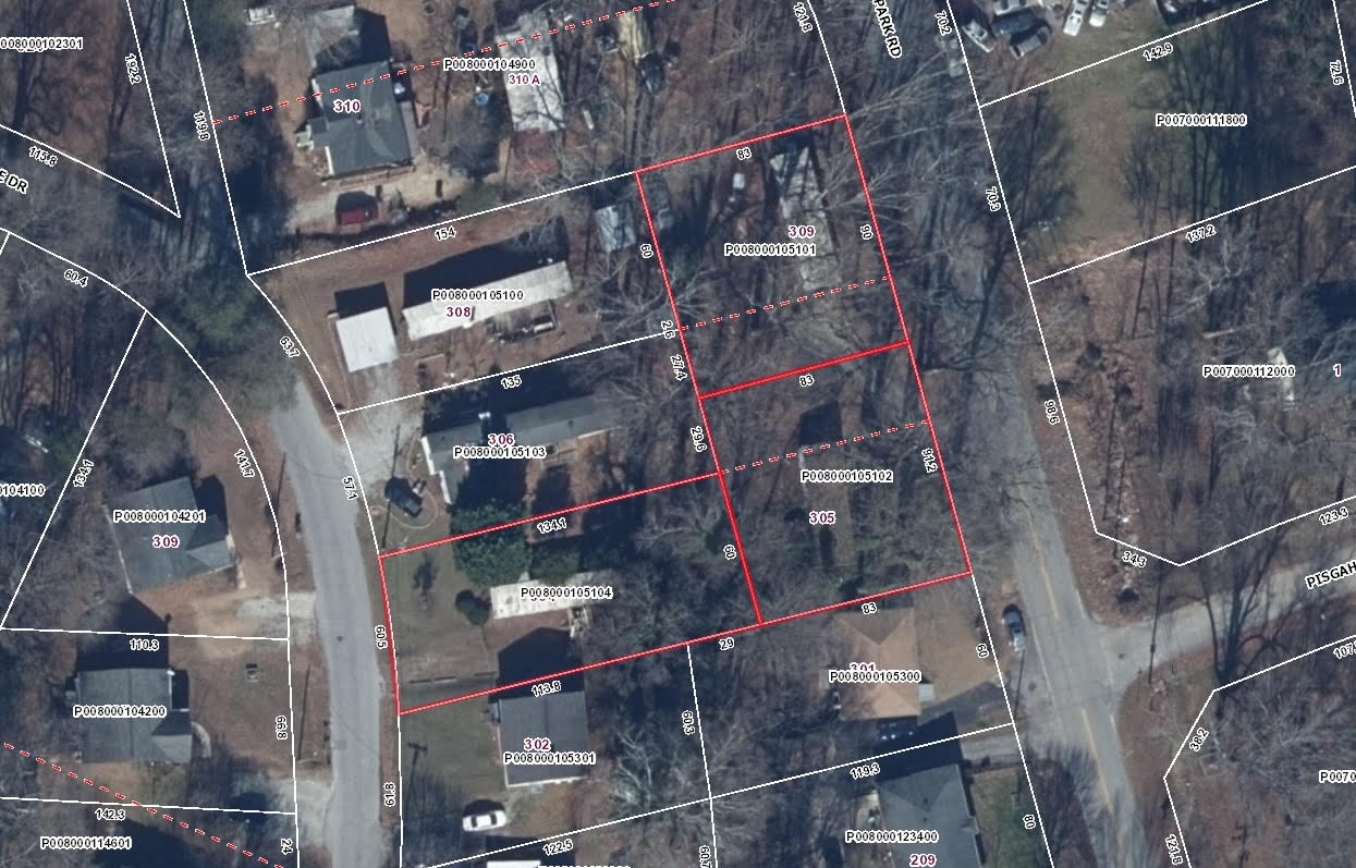 3 Lots w/Abandoned Mobile Homes Zoned RMA Terry Howe & Associates