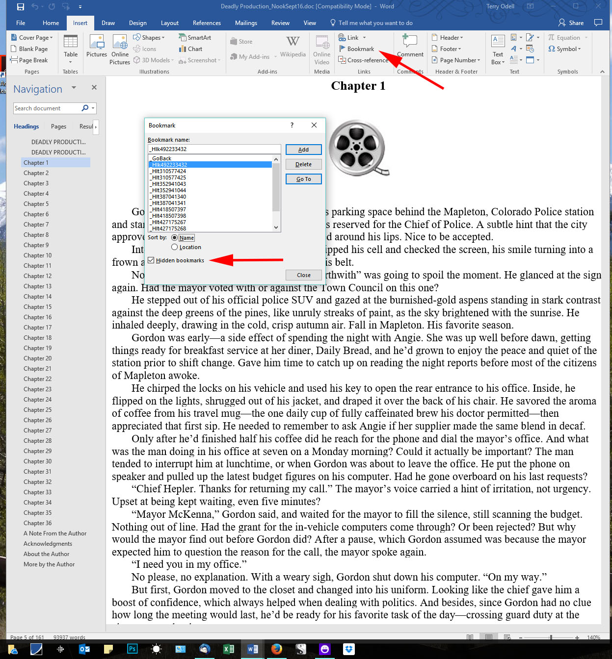 Do You Have Hidden Bookmarks in Your Word File? Terry Odell