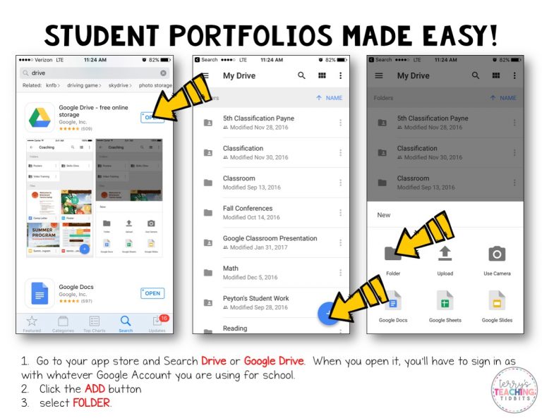 Digital Student Portfolios Terry's Teaching Tidbits