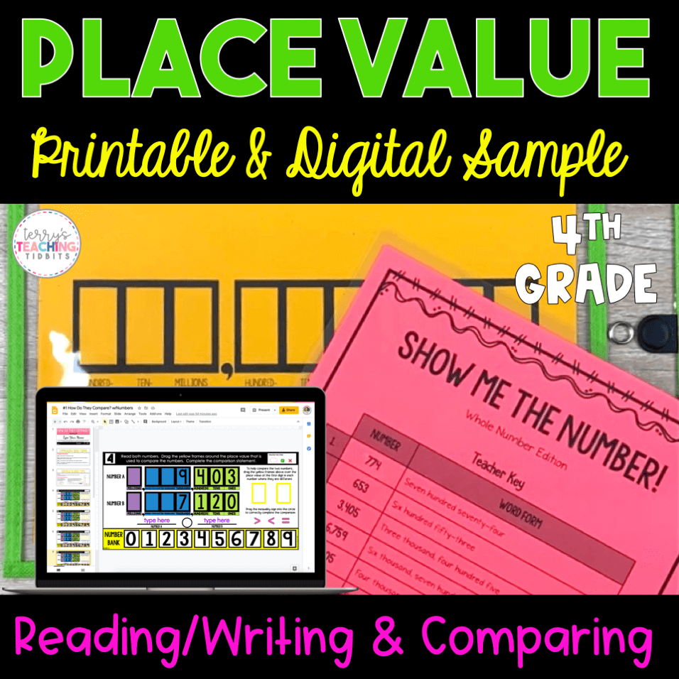 4th Grade Place Value Opt In Landing Page - Terry's Teaching Tidbits
