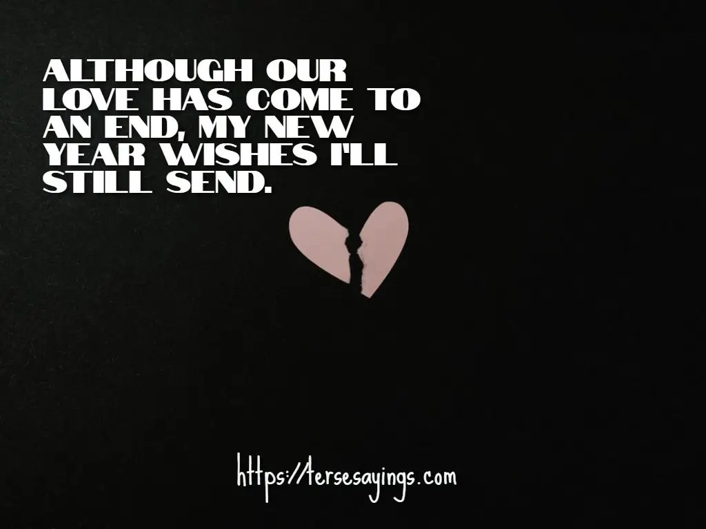 New Year wishes exboyfriend
