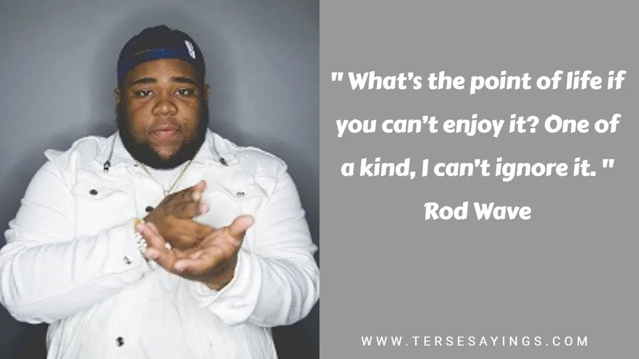 Rod Wave Quotes About the Success