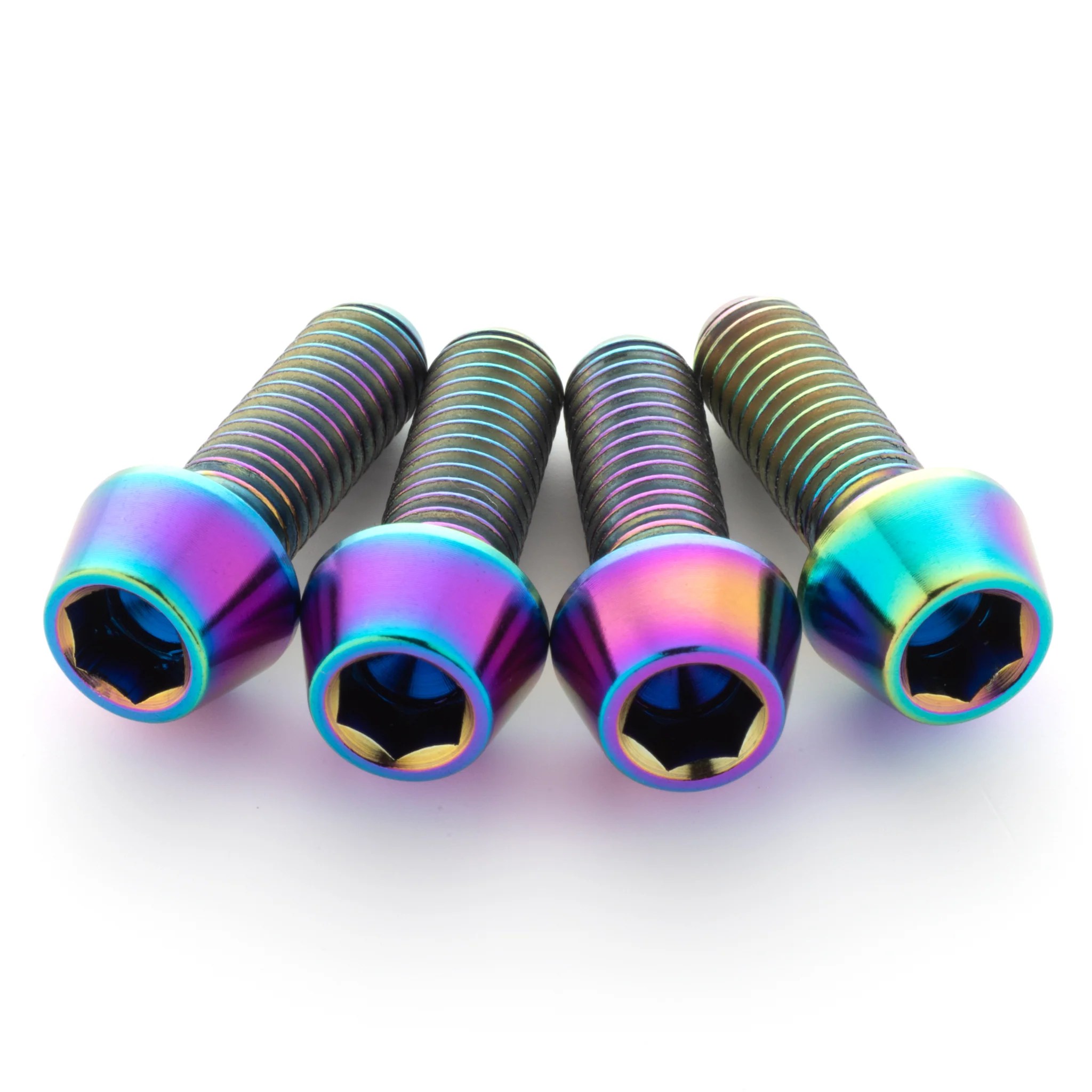 UltraStrong Oil Slick Titanium Water Bottle Cage Bolts Terske