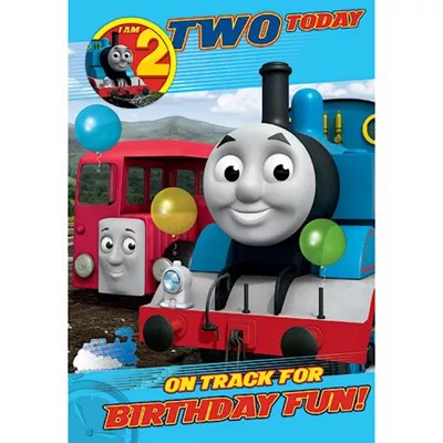 Buy Thomas the Tank Engine 2nd Birthday Card from our Gift Wrap range