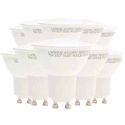 Liteway Lw9015 10pack 5 W Gu10 Led Bulb 50 W Traditional