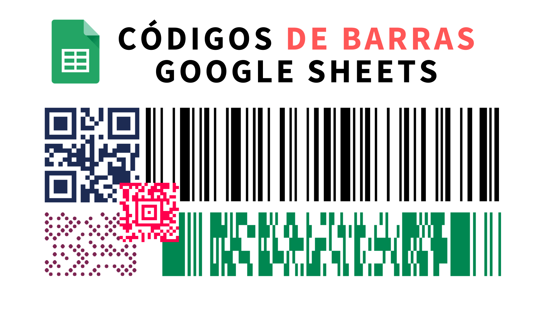 Generar diferentes tipos de códigos de barras 1D, QR, etc en hojas de