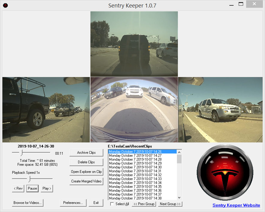 Viewing Dashcam Video TeslaTap