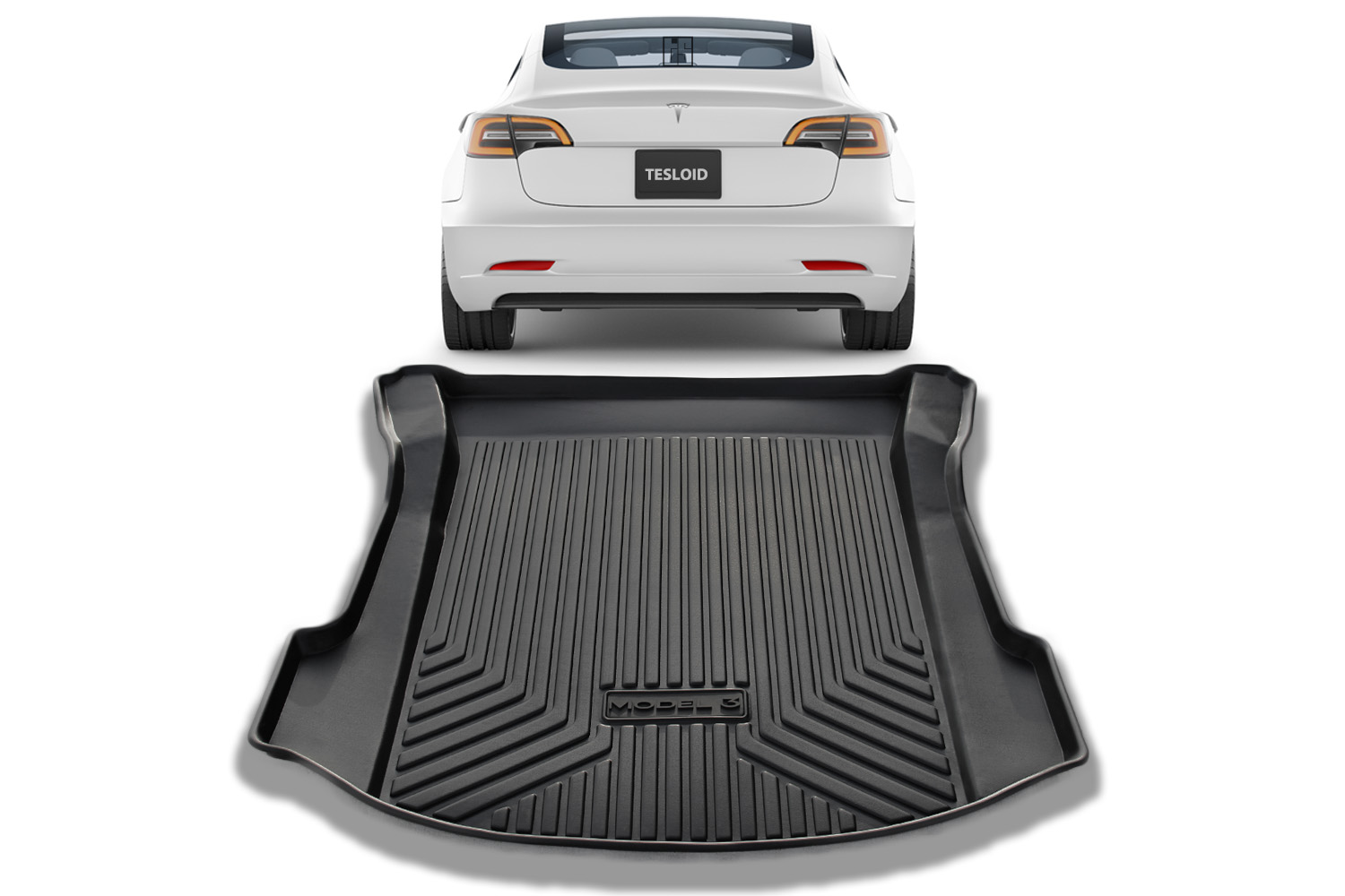 Model 3 Trunk Mat 3D Extreme Performance Tesloid USA