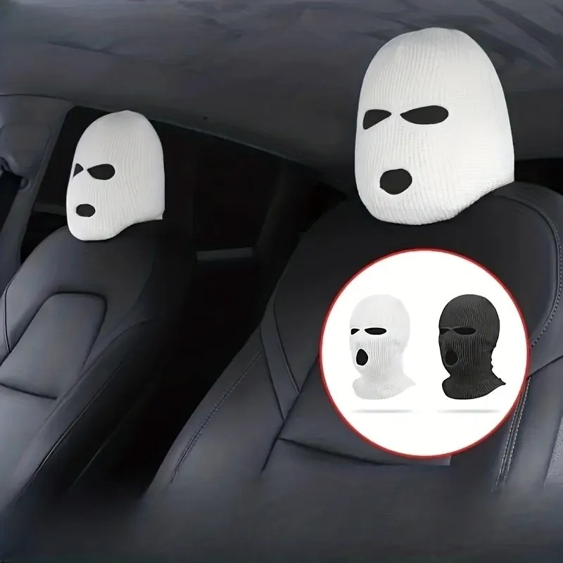 Headrest Robber Mask (Pair) for Model Y & Model 3 Tessories Australia